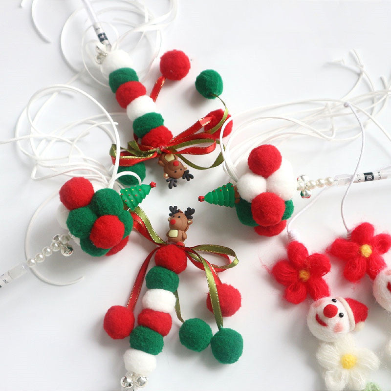 Christmas And New Year Pure Handmade Bell Hair Ball HAIRPINS SHOP