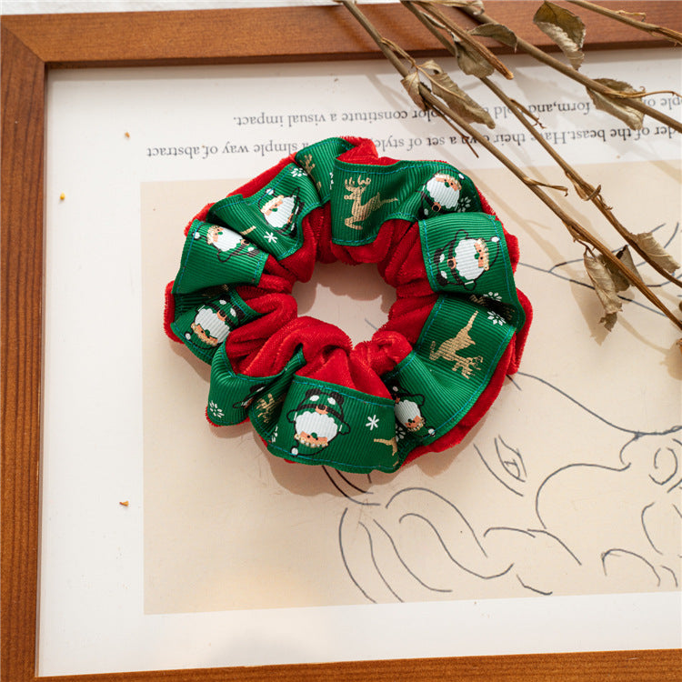 Christmas Flannel Ring hair Band HAIRPINS SHOP