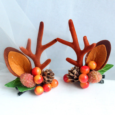 Christmas hair clip Antler HAIRPINS SHOP