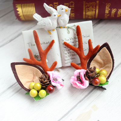 Christmas hair clip Antler HAIRPINS SHOP