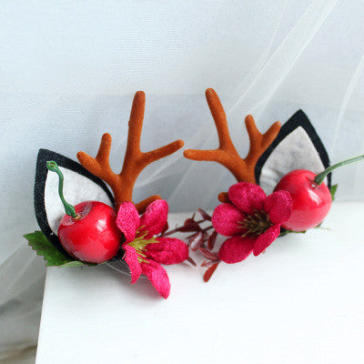 Christmas hair clip Antler HAIRPINS SHOP