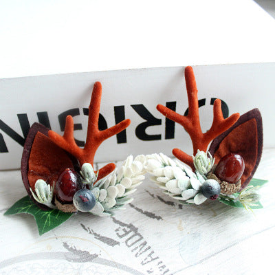 Christmas hair clip Antler HAIRPINS SHOP