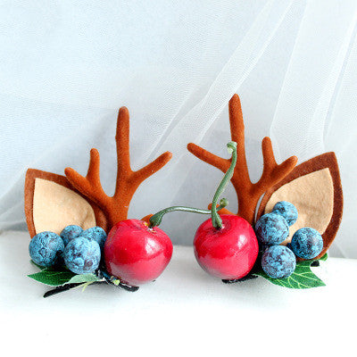 Christmas hair clip Antler HAIRPINS SHOP