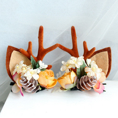 Christmas hair clip Antler HAIRPINS SHOP