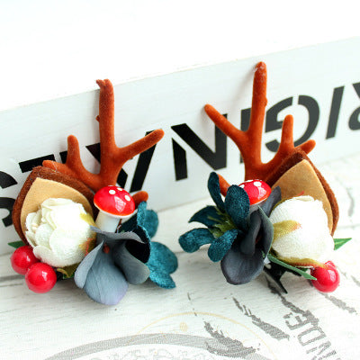 Christmas hair clip Antler HAIRPINS SHOP