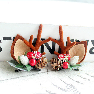 Christmas hair clip Antler HAIRPINS SHOP