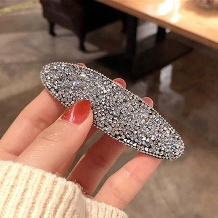 Geometric crystal rhinestone hair clip HAIRPINS SHOP