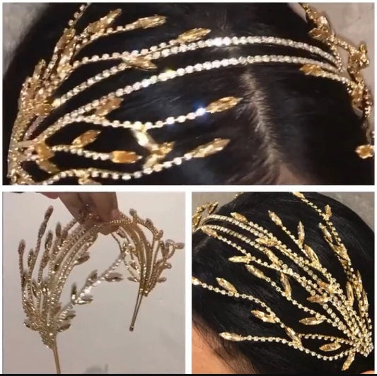 Handmade Diamond Imitated Crystal's Headband HAIRPINS SHOP