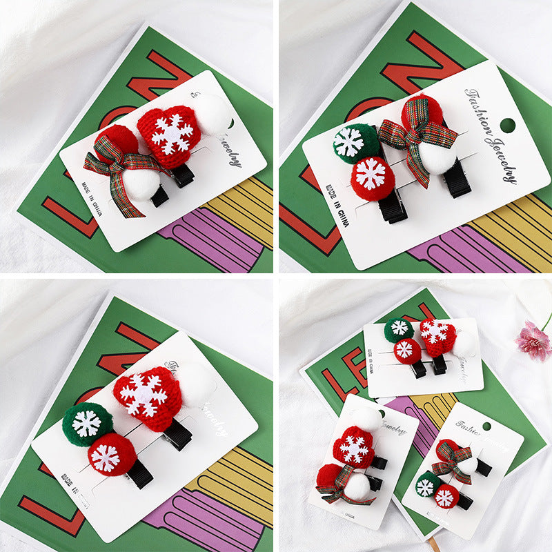 Kid's Hair Accessories Christmas Clips HAIRPINS SHOP