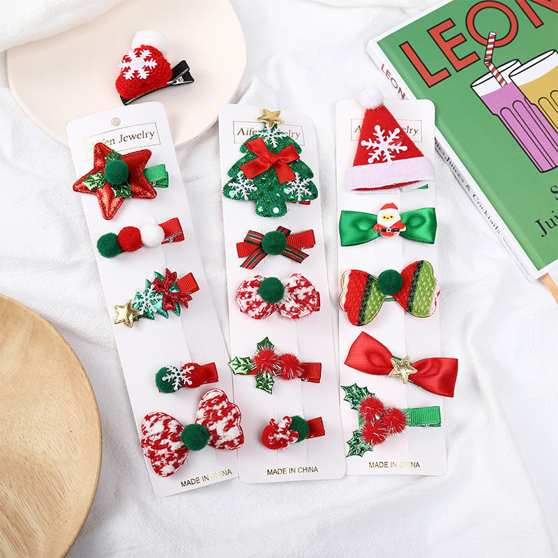 Kid's Hair Accessories Christmas Clips HAIRPINS SHOP