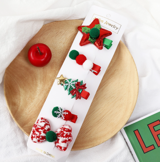 Kid's Hair Accessories Christmas Clips HAIRPINS SHOP