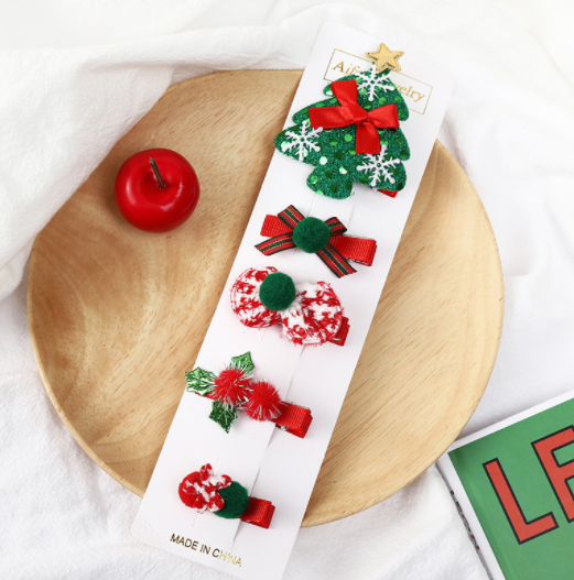 Kid's Hair Accessories Christmas Clips HAIRPINS SHOP