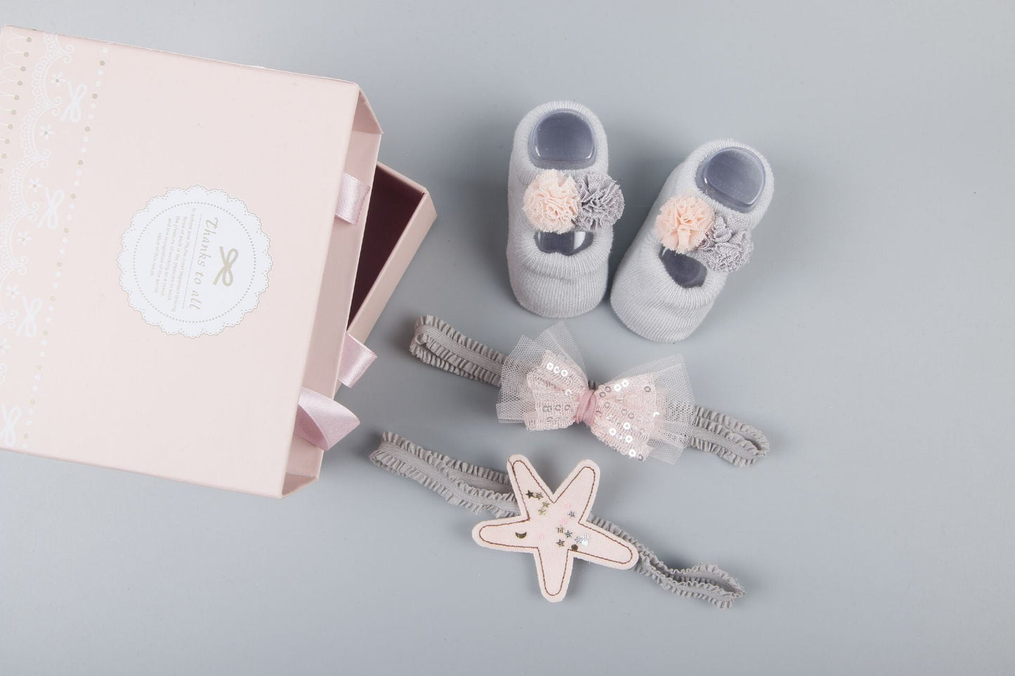 New baby hair accessories hair bands, shoes Gift set box HAIRPINS SHOP