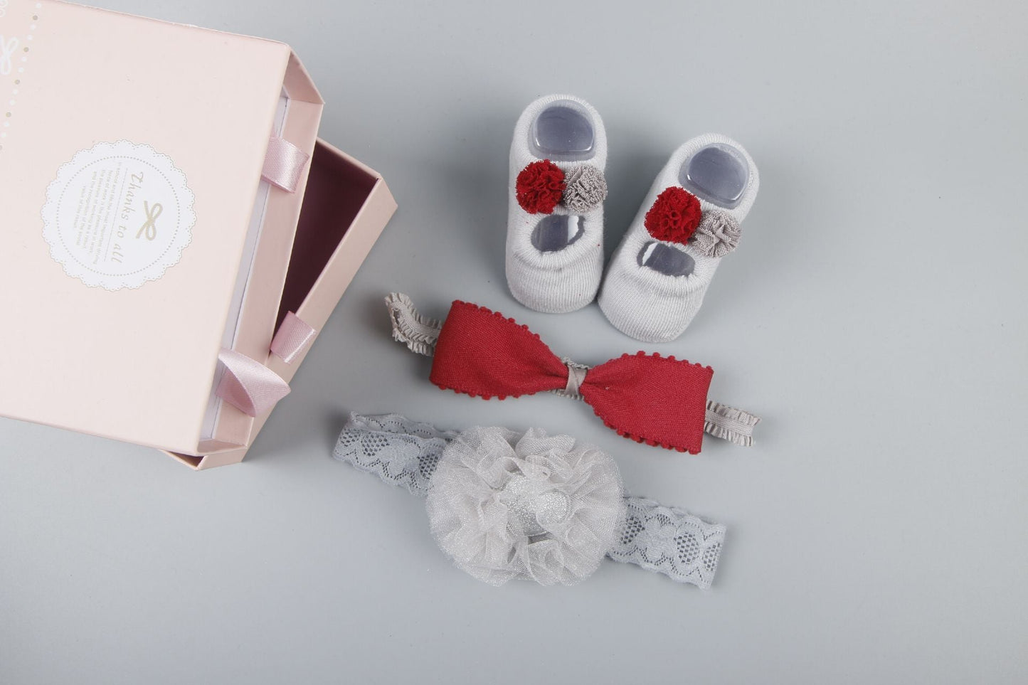 New baby hair accessories hair bands, shoes Gift set box HAIRPINS SHOP