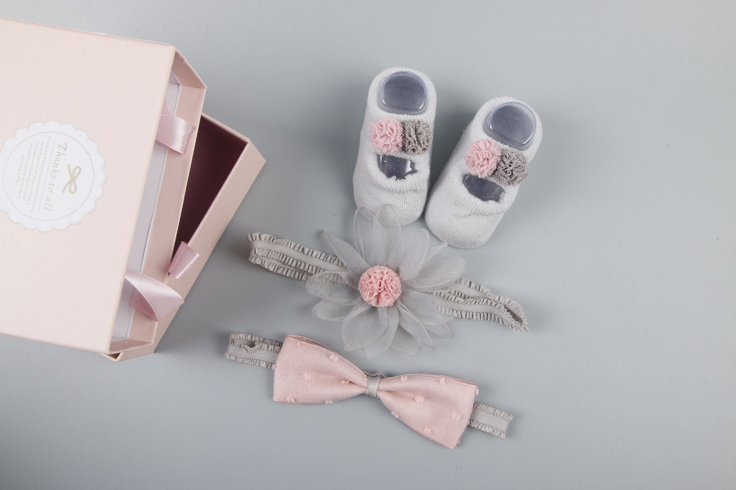 New baby hair accessories hair bands, shoes Gift set box HAIRPINS SHOP