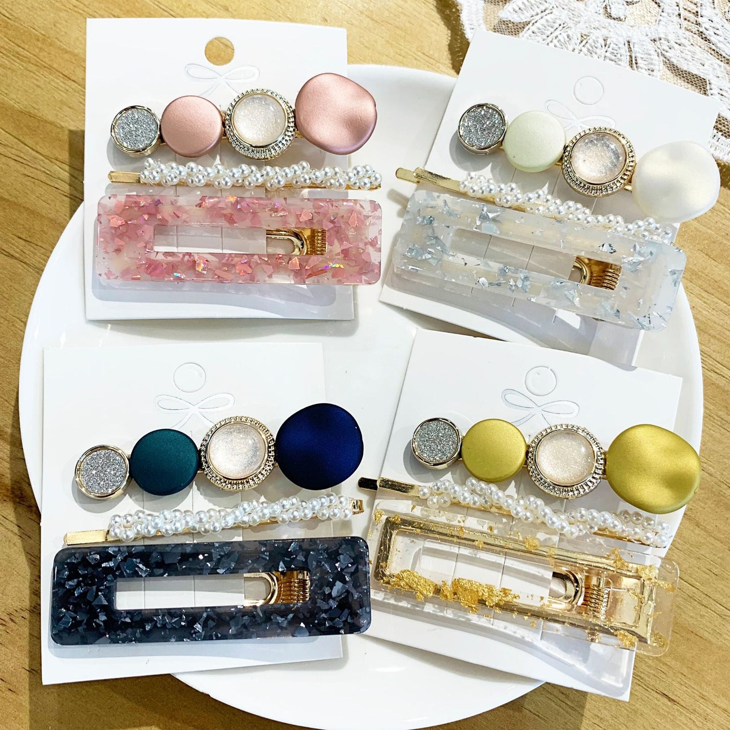 Pearl Hair Clips Set HAIRPINS SHOP