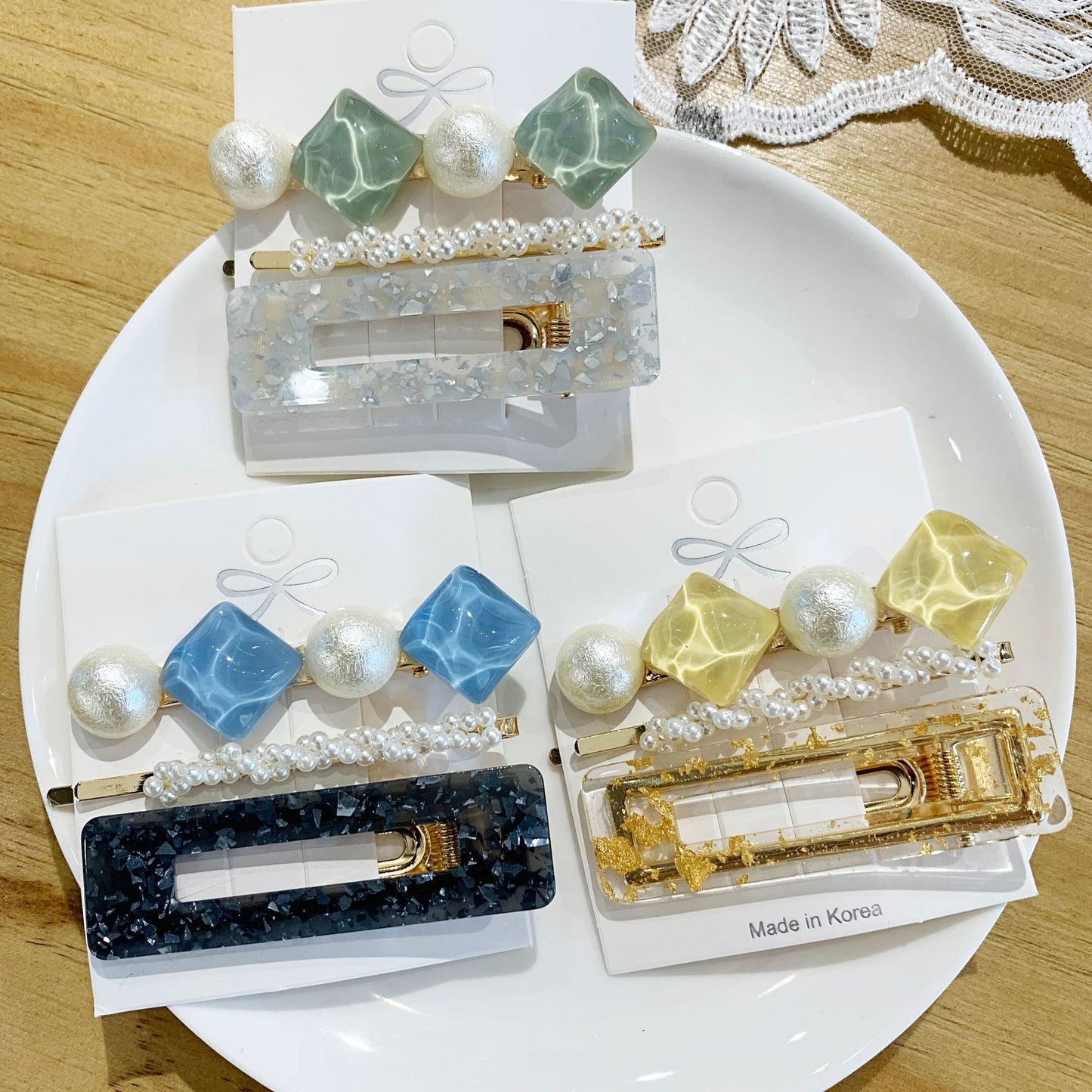 Pearl Hair Clips Set HAIRPINS SHOP