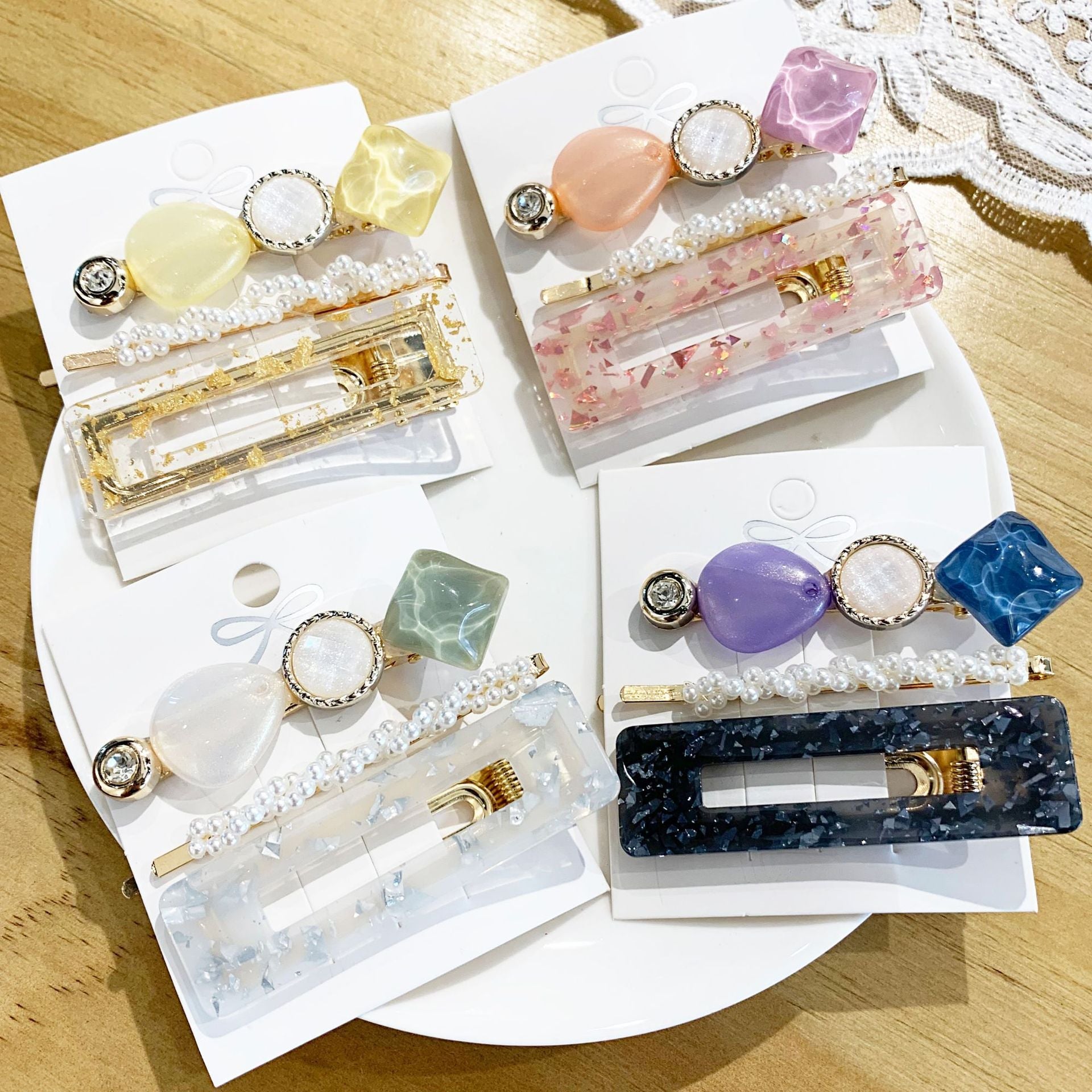 Pearl Hair Clips Set HAIRPINS SHOP