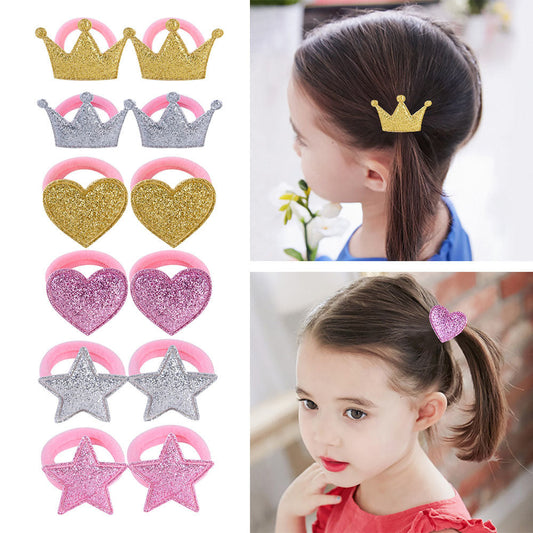 Shiny Frosted Crown for little Princess HAIRPINS SHOP