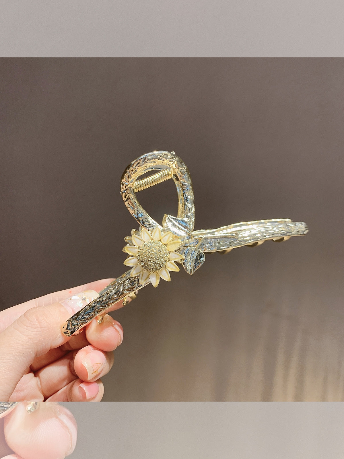 Sunflower Clip Exquisite Metal Hair Accessory HAIRPINS SHOP