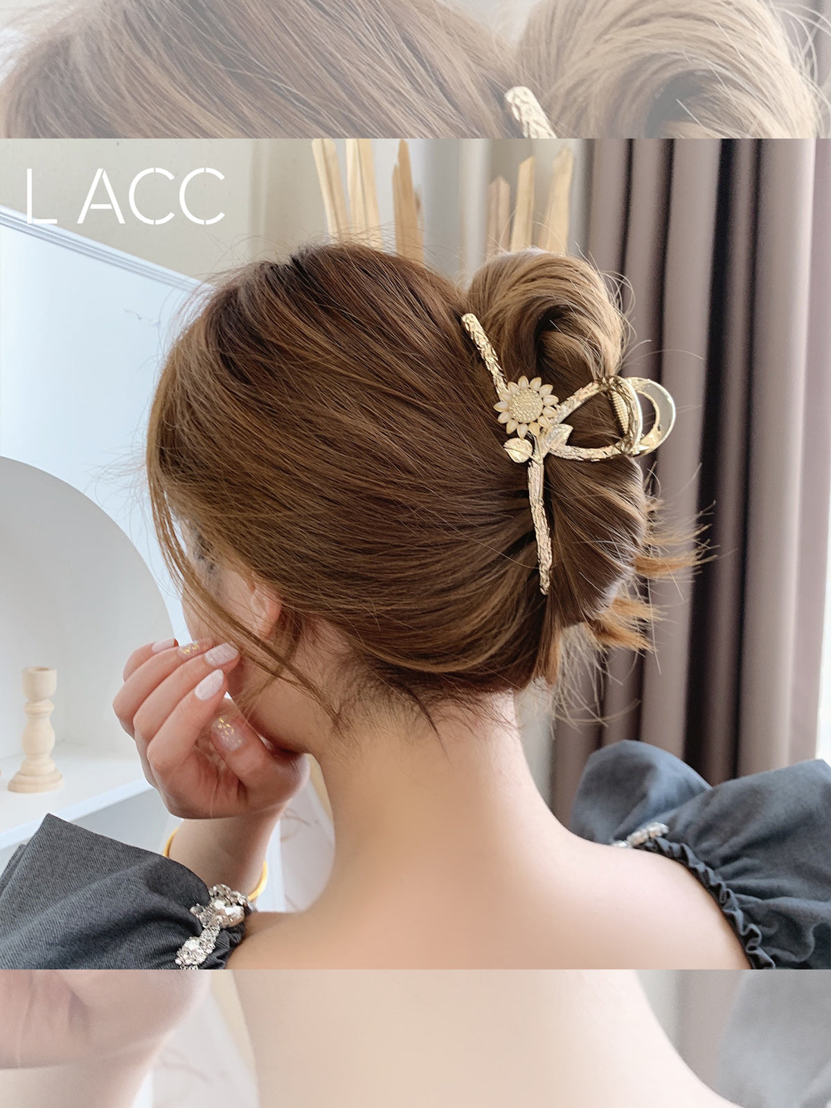 Sunflower Clip Exquisite Metal Hair Accessory HAIRPINS SHOP